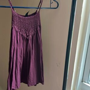 Casual Maroon Tank Top